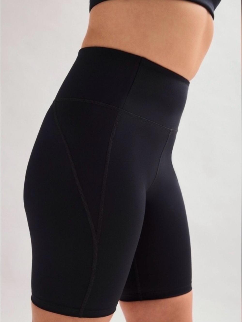 Girlfriend Collective High-Waist Black Bike Short NWT